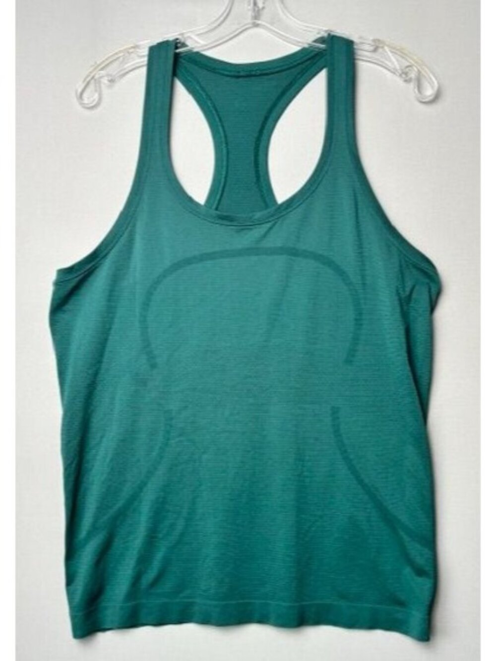 Lululemon Swiftly Teach Racerback Tank Top 12 Green Teal Seamless Athletic Yoga